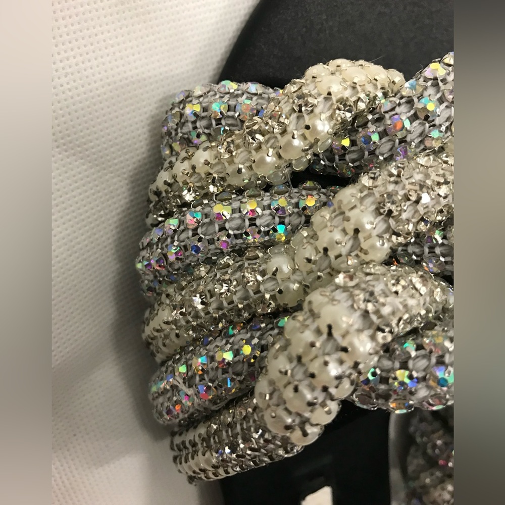 ZARA Gem Rhinestone Embellished Slides - Picture 2 of 9